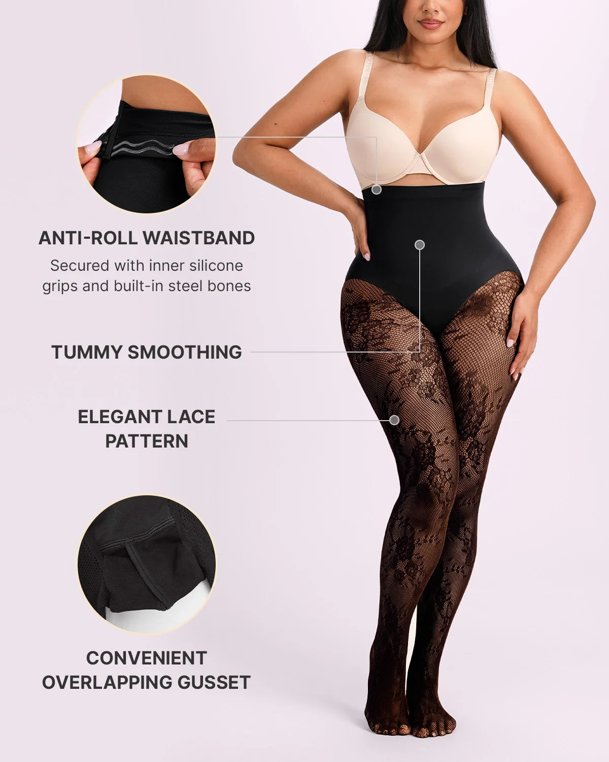 The Shaping Lace Tights