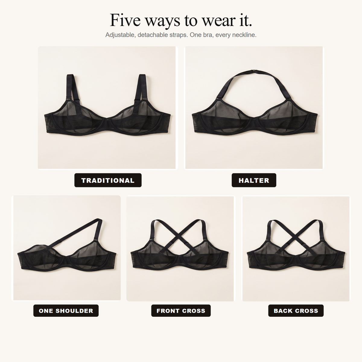The Zebra Mesh Bra